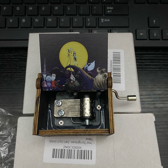 Other - Wooden Music Box with Night Scene
